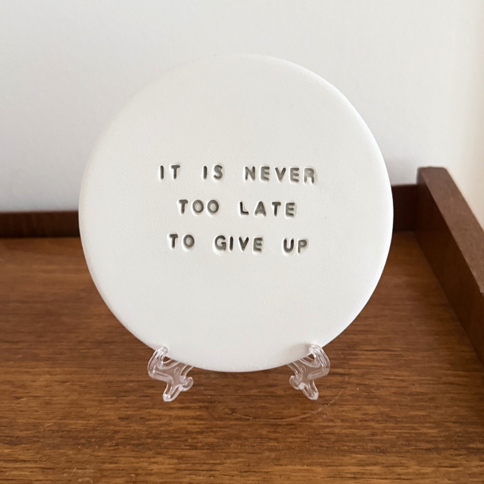 It is never too late to give up – Platti